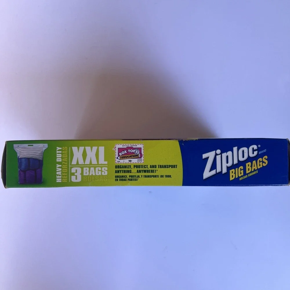 Ziploc Big Bags Heavy Duty Storage XXL (3 Bags) Discontinued RARE NEW SEALED